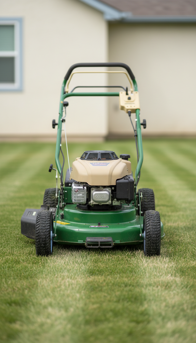 Walk-Behind Mower with Steel Deck